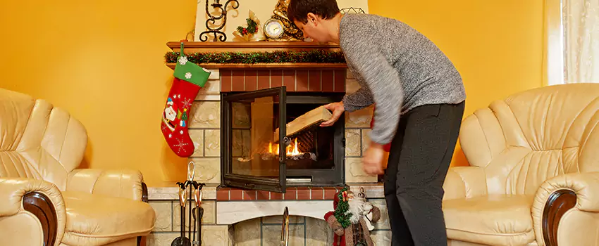 Rusted Metal Fireplace Restoration in Battle Ground, Washington